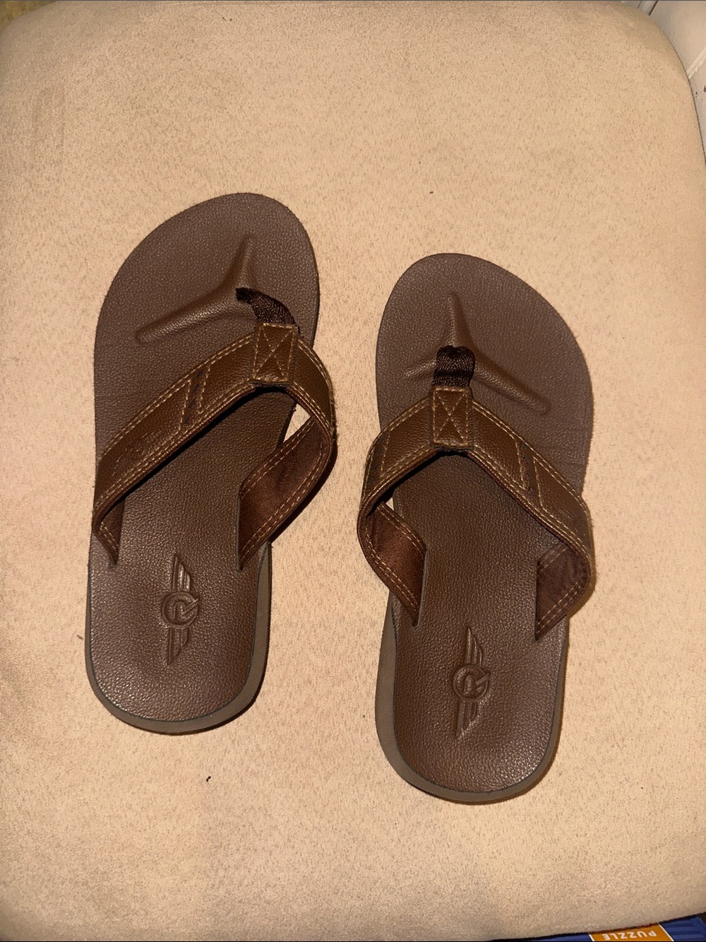 Brown Flip Flop Sandals